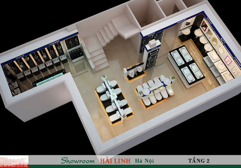 Tầng 2: Điểm dừng chân của khách mua thiết bị vệ sinh