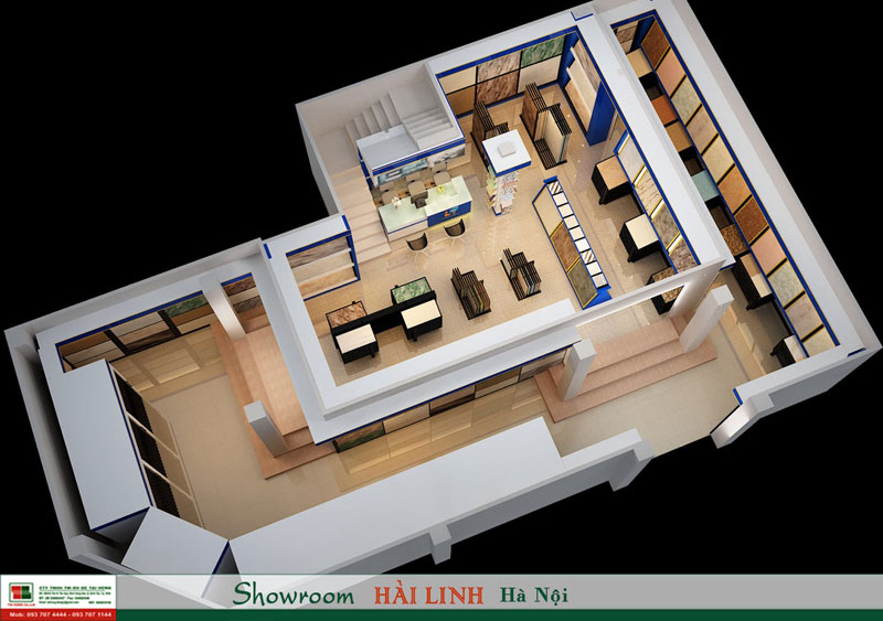 Tầng 1: Hội tụ các dòng sản phẩm gạch ốp lát của thương hiệu nổi tiếng