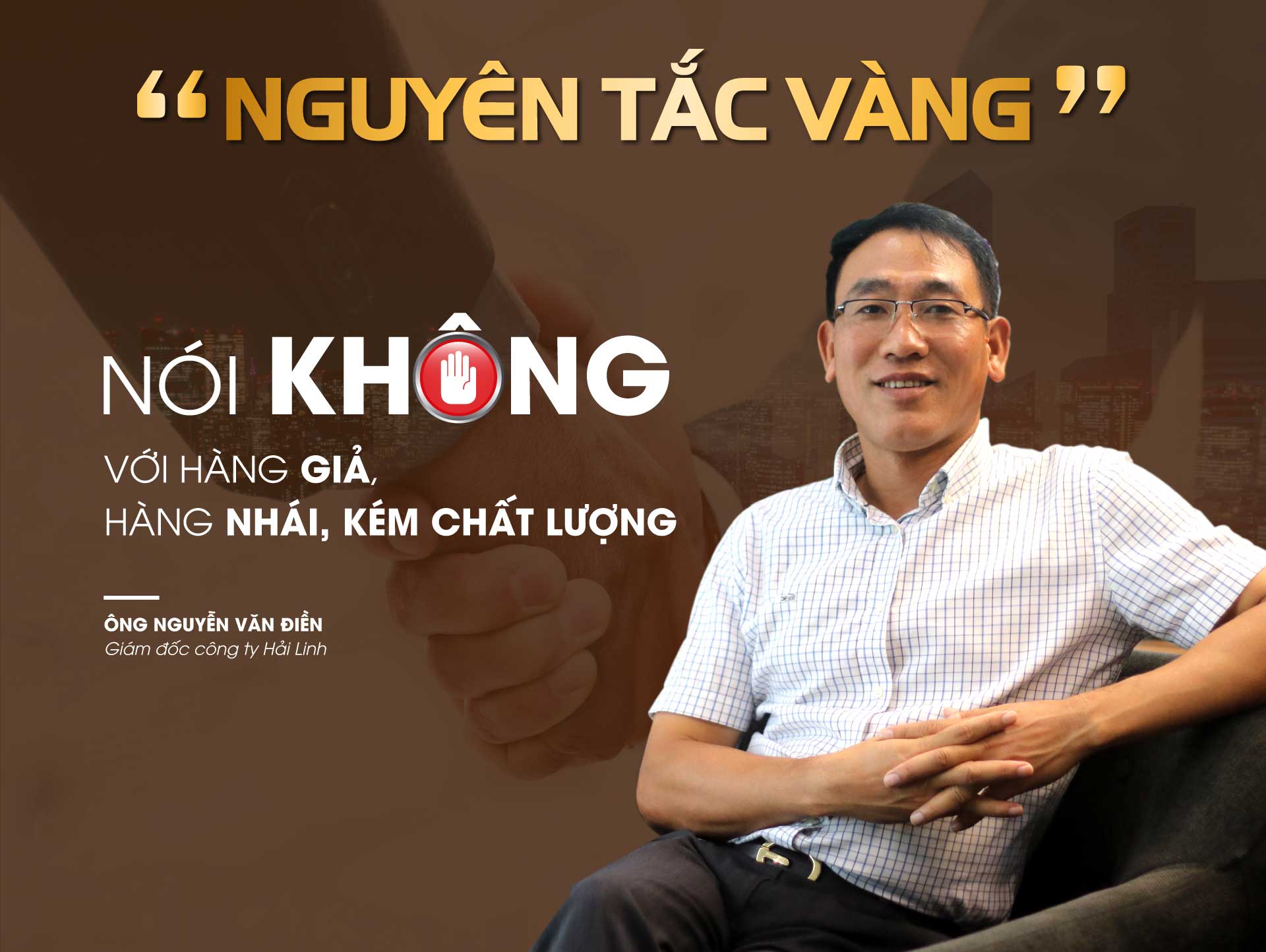 Hải Linh nói không với hàng giả hàng kém chất lượng