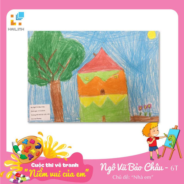 Tranh vẽ của bé Ngô Vũ Bảo Châu