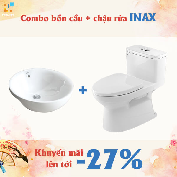 Combo bồn cầu + chậu rửa giảm giá lên tới 27%