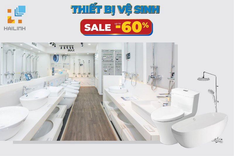 THIẾT BỊ VỆ SINH GIẢM SỐC ĐẾN 60%