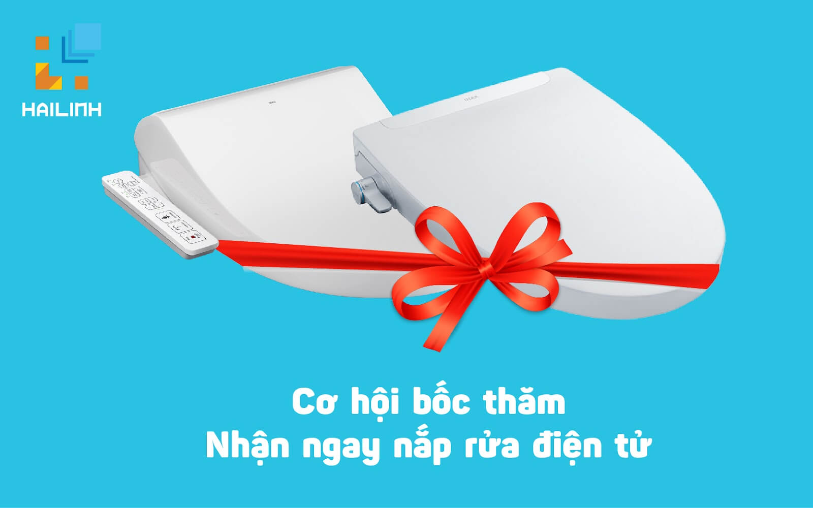 Bốc thăm nhận ngay nắp rửa điện tử giá trị