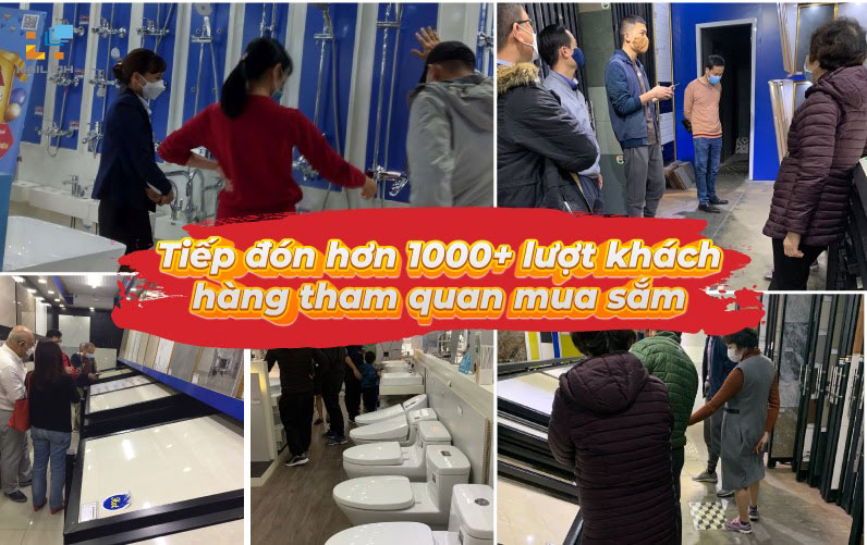 Sức nóng chương trình đã thu hút rất nhiều khách hàng tham quan và mua sắm