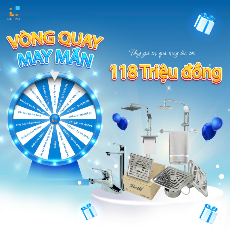 Quay số trúng thưởng, tổng giá trị quà lên đến 118 triệu đồng!